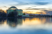 Sunset at the Jefferson Memorial